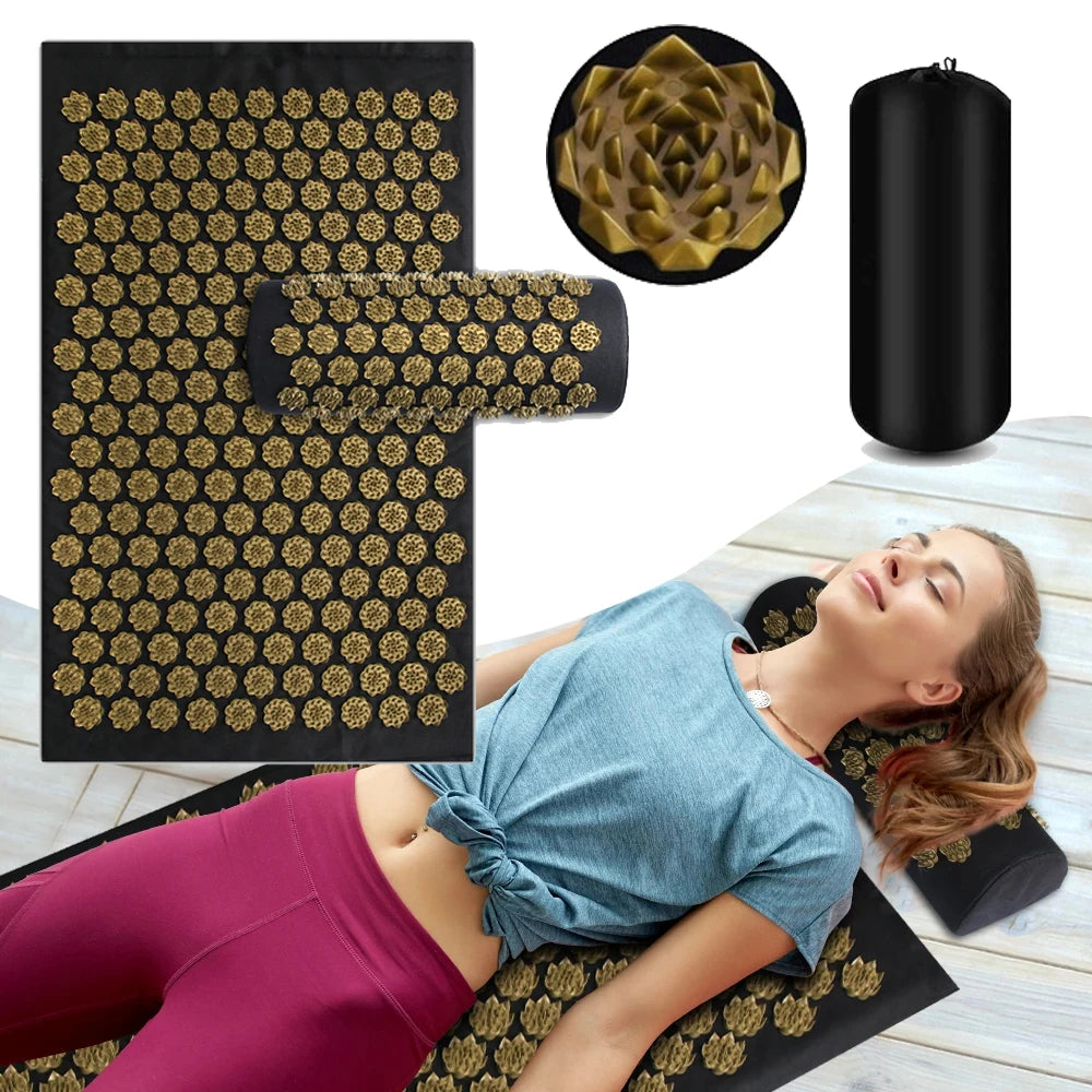 Tapis et Coussin Relaxation Acupression & Yoga